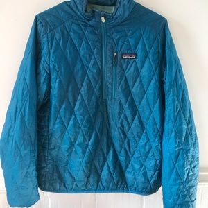 Teal Patagonia lightweight down jacket